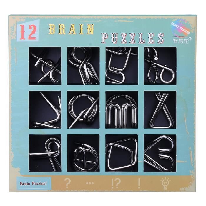 Casse-tête métallique Wire Set de 36, Jeux Casse Tête Metal, IQ