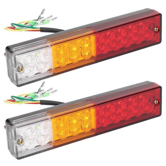Feu Arrière LED Orange étanche Pour Voiture RC - 50mm Plug'n'Play - Neuf - Installation Facile