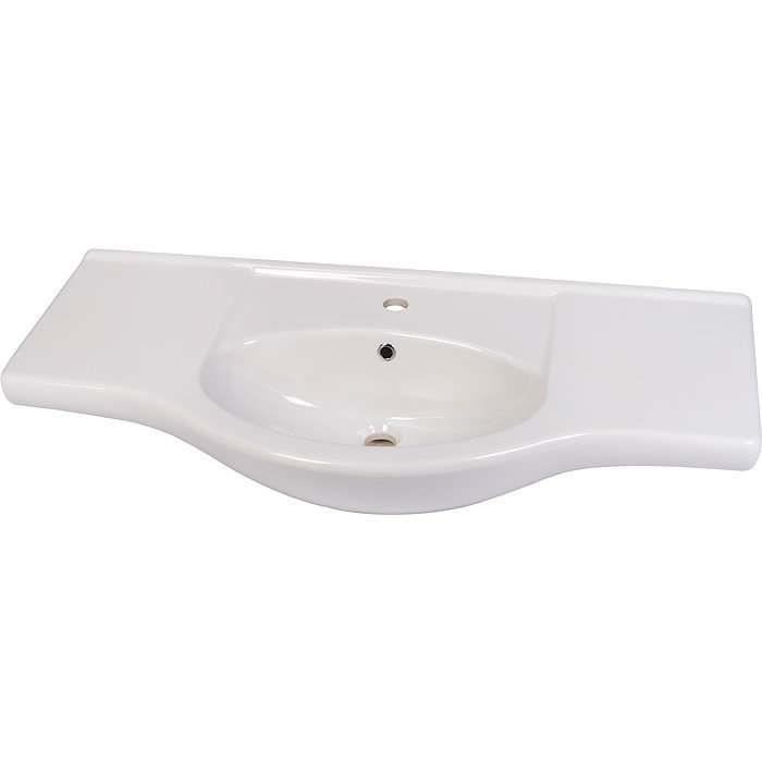 Plan Vasque Ceramique Simple Grecia Longueur 105 Cm Gb Group