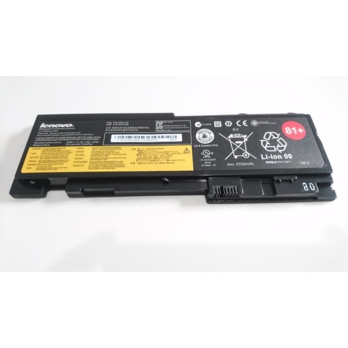 Batterie originale LENOVO 81+ pour PC ThinkPad T420s T420si T430s T430si...