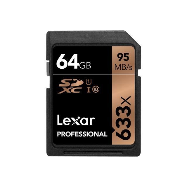 Carte SD LEXAR - SDHC - 64GB - UHS-I U1 / Class10 - Jusqu'à 95 Mo/s