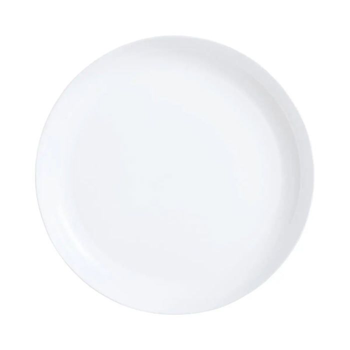 Lot De 6 Assiettes Creuses Luminarc Orme - 23cm - Verre Trempé - Blanc