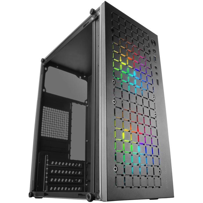 Boîtier PC - MARS GAMING - MC-CORE - Ultra-Compact - 2x 120mm Ventilateurs RGB - Design Metal-Mesh