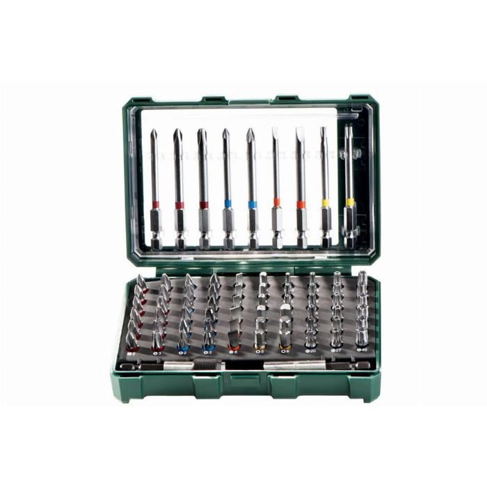 Coffret de vis Metabo Bit Box SP 71 pièces Acier au chrome vanadium Longueur 2575 mm