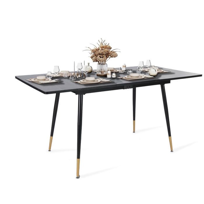 MEUBLES COSY Table de salle à manger rétro style industriel extensible en bois - WHALEN MEUBLES COSY Table de salle à manger rétro style industriel extensible en bois - WHALEN