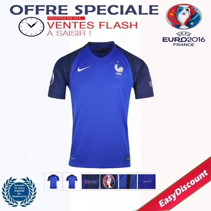 Maillot De Foot France Domicile Stadium Euro 2016 Badge Uefa