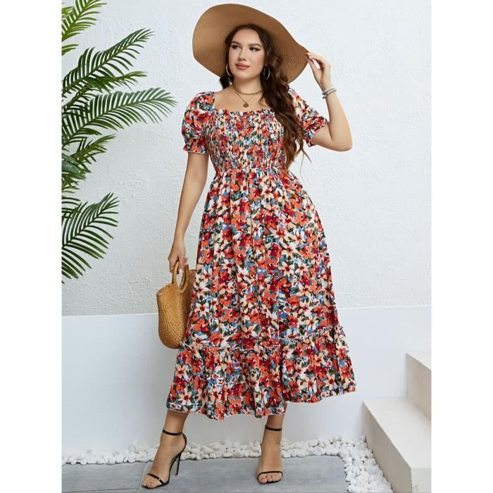 Robe longue on sale trapeze grande taille