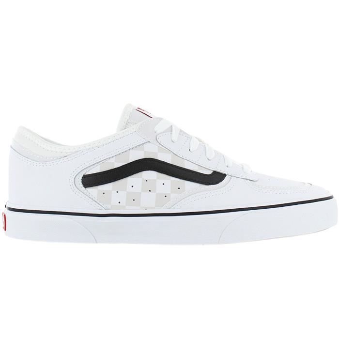 Vans cuir blanc shop