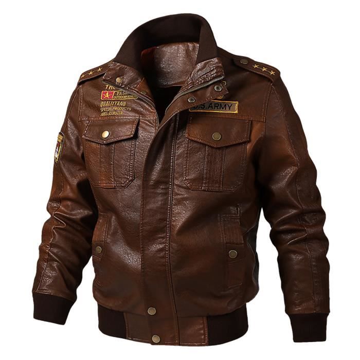 Blouson cuir vintage homme best sale
