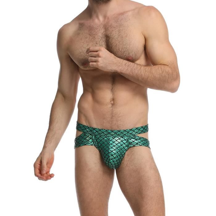 ANYY Sous-VêTements Pour Hommes - Boxer Slip Stripe Transparent Culotte à Maille Erotique Sexy Transparent Lingerie Translucide Comfortable Strings