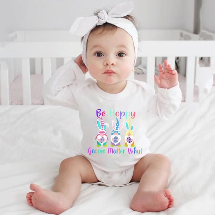 Tenue Pâques bébé fille avec body et tutu