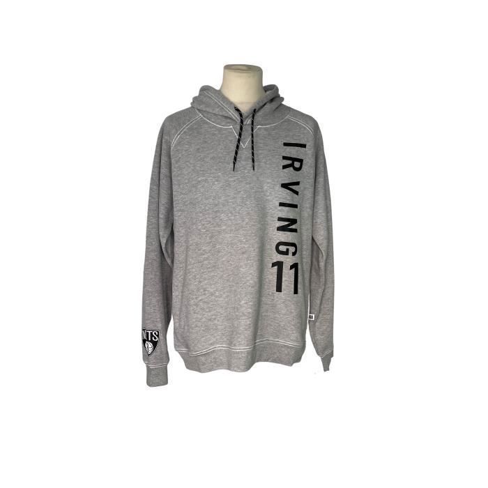 Sweat capuche Brooklyn Nets Kyrie Irving Master Piece gris