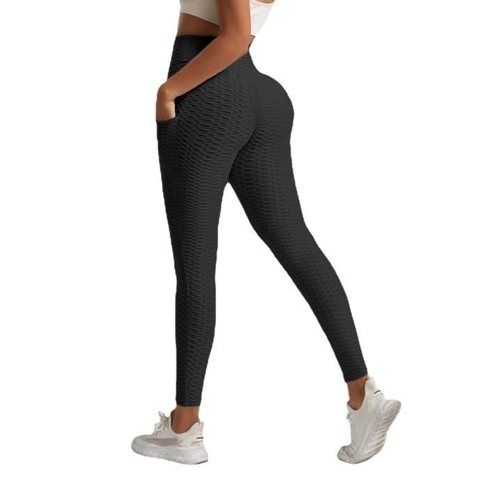 Pantalon de Sudation Femme Legging,Legging Compression Anti-Cellulite,Slim  Fit Pantalon de Yoga,Taille Haute Pants Butt Lifter,M rose - Cdiscount Sport