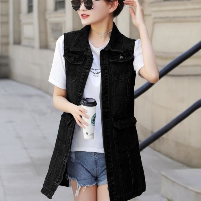 Gilet long sans new arrivals manche femme ete