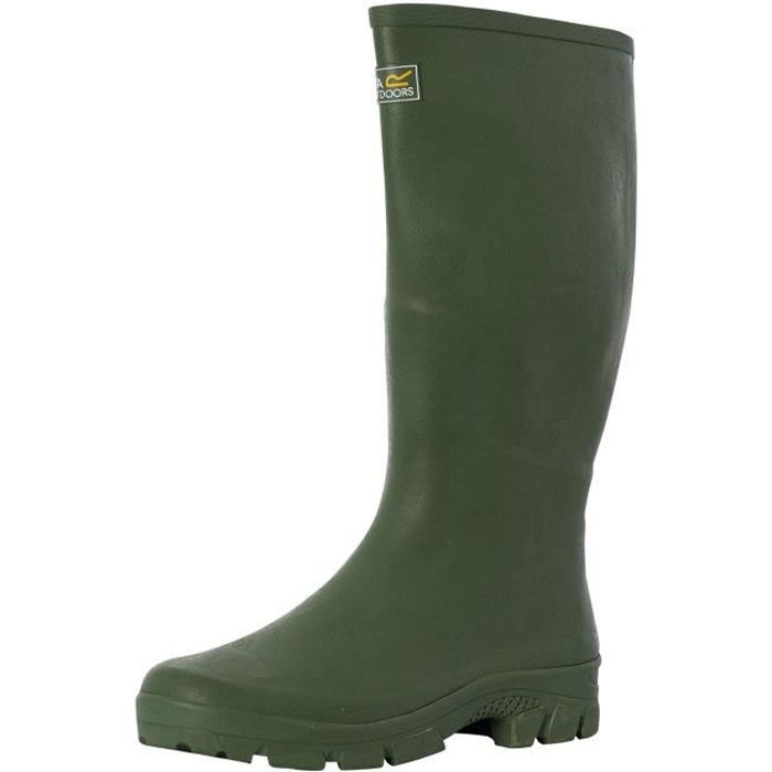 Bottes en caoutchouc pour homme - Regatta Mumford II - Vert - Haute protection contre les intempéries