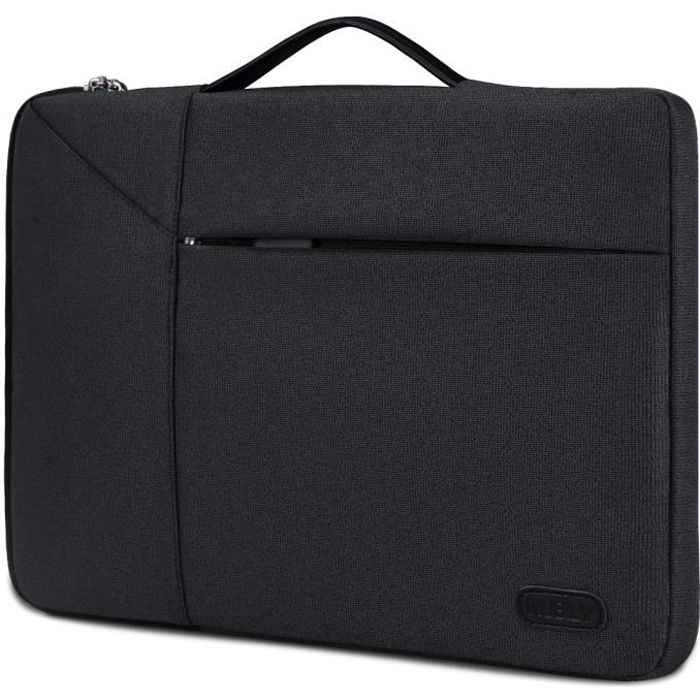 Housse Ordinateur 15,6 Pouces Imperméable Sacoche PC Portable Antichoc Pochette  Ordinateur pour Homme Femme Noir 15-15,6 Pouces Black - Cdiscount Bagagerie  - Maroquinerie