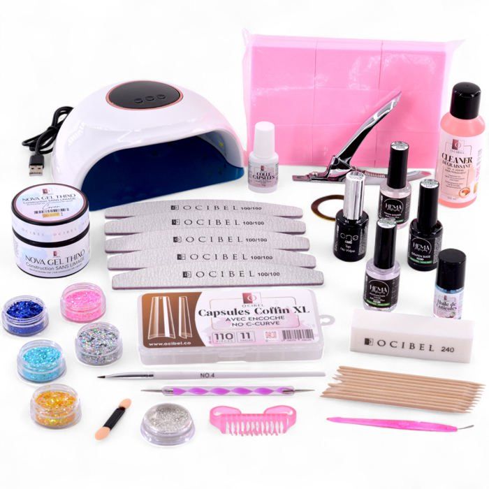 Kit Noël L Démarrage Etudiant Faux Ongles Manucure Lampe