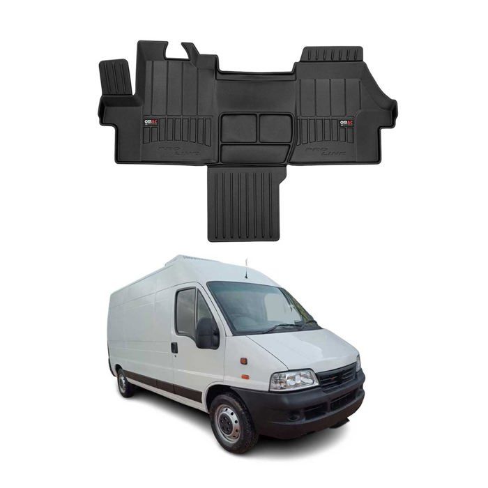 Tapis De Sol OMAC Fiat Ducato 2006-2020 - Caoutchouc Noir | Protection Imperméable | Sur Mesure