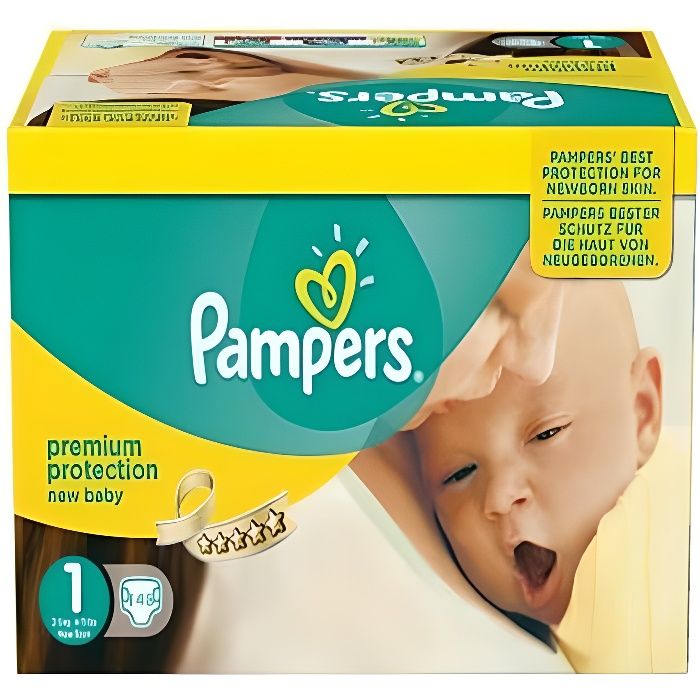 896 Couches Pampers Premium Protection taille 1 Cdiscount