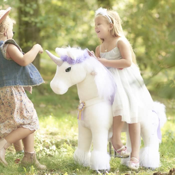 PonyCycle Princesse Licorne a monter Jouet Cheval a 4 roues Voiture a Pedale Kart a Pedale Fille Garcon 3 5ans Cadeau Noel Cdiscount Jeux Jouets