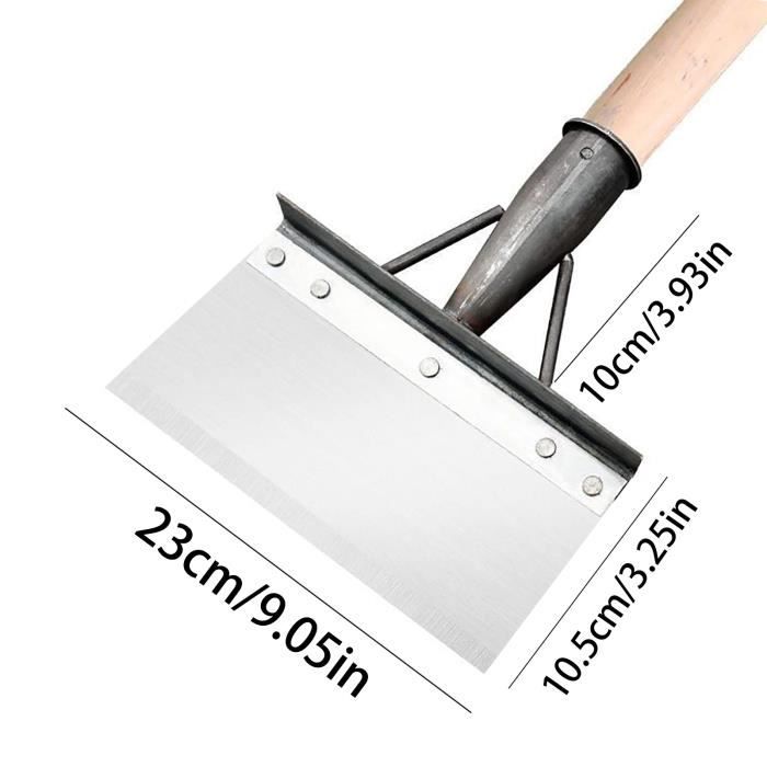 Pelle Multifonction Jardin 23cm - Acier Manganèse - Pour Désherbage, Neige Et Nettoyage Ferme