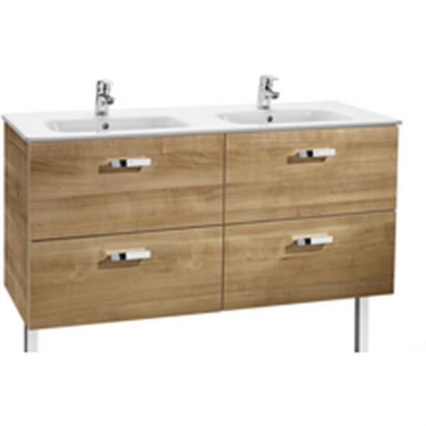 Ensemble Meuble De Salle De Bains 2 Portes Et Lavabo 800 Bouleau