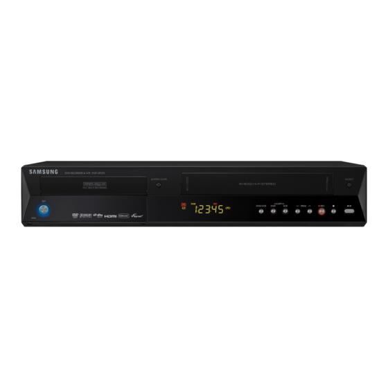 COMBINE MAGNETOSCOPE GRAVEUR DVD - LECTEUR ENREGISTREUR SAMSUNG SV-DVD350 - 6 TETES