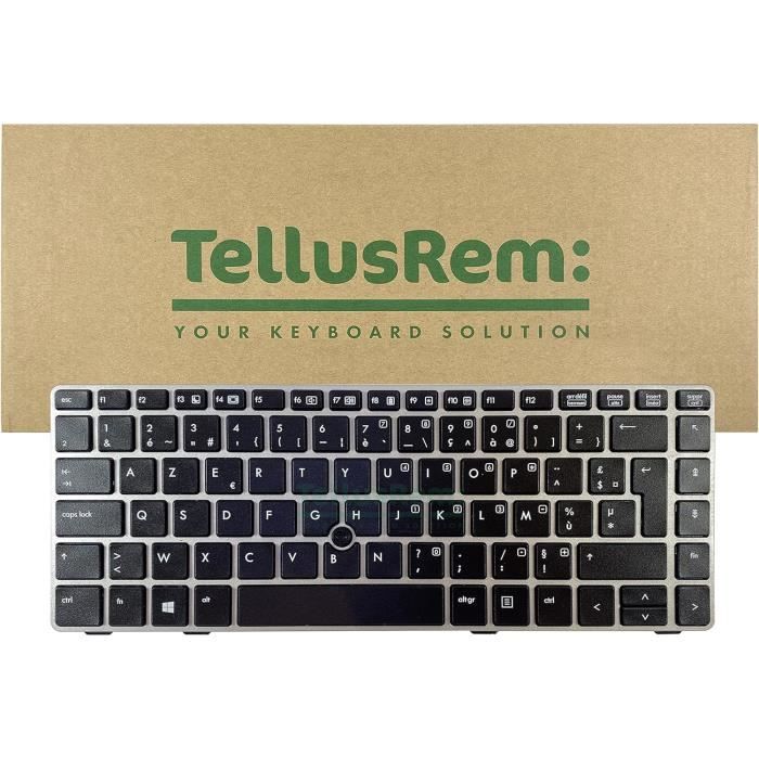Clavier AZERTY Français Neuf Pour HP EliteBook 6460B / 8460P - Avec Cadre Inclus, Couleur Noire, Origine Chine