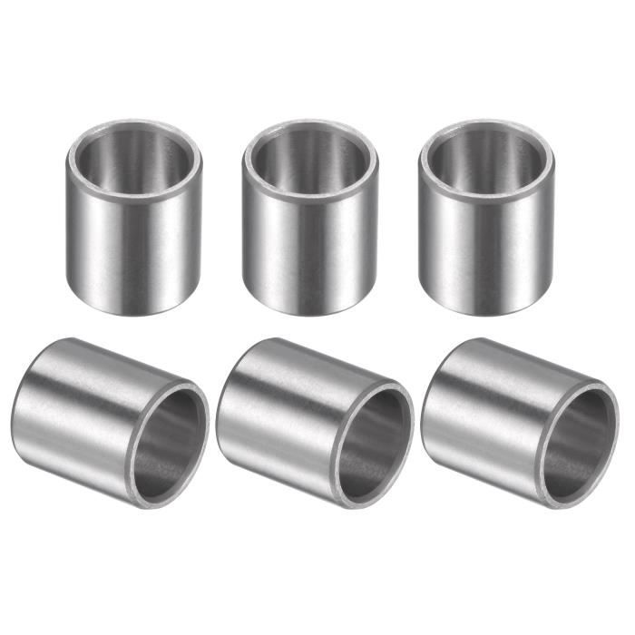 6 Douilles à Roulement 8x10x11 Mm - Acier Chromé Sans Entretien - Marque Uxcell