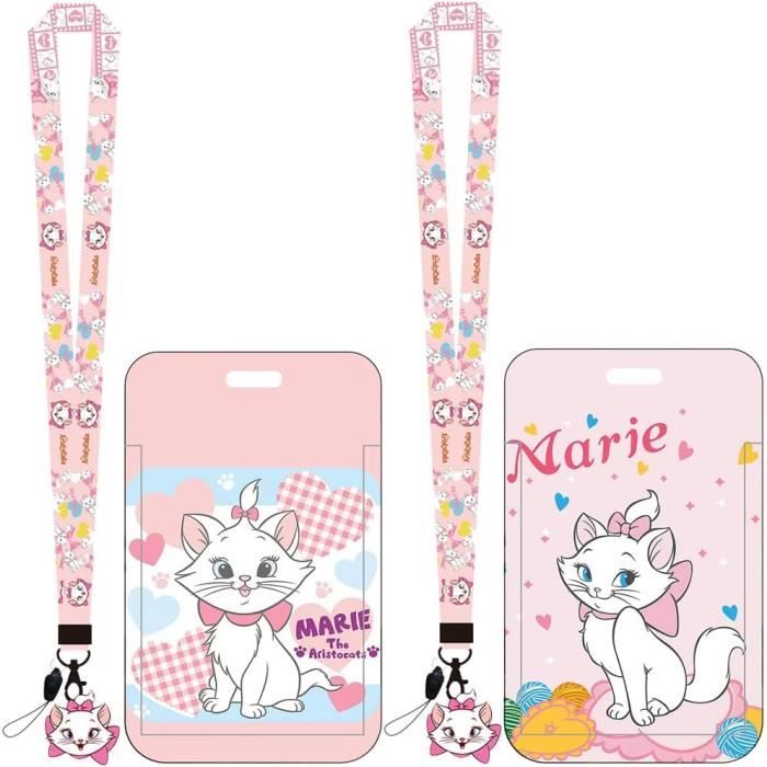 Lot De 2 Lanières Soni Anime Avec Porte-Cartes – Cordon Rétractable Cartoon | Porte-Badge Étudiant, Scolaire, Travail | Design Kawaii
