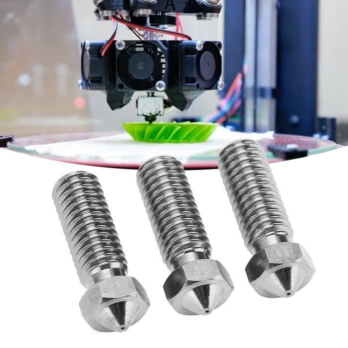 Kit Hotend D'imprimante 3D pour Lab A1 A1 Mini, Bloc Chauffant de Mise à Niveau, Pièce D'imprimante 3D avec Buse Amovible en Acier trempé de 0,2/0,4 Mm et Manchon en