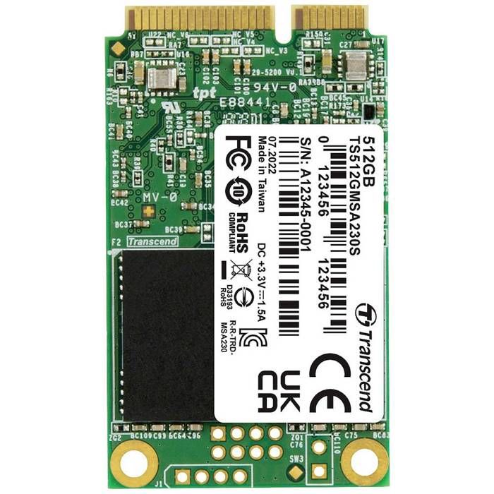 TRANSCEND mSATA SSD SATA3 3D TLC Neuf - vue 1