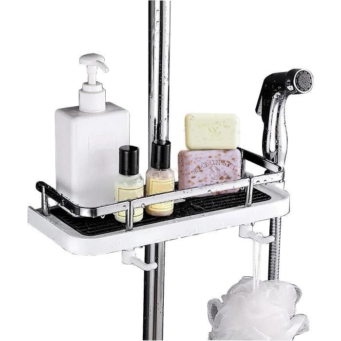Etagere De Douche, Etagere Salle De Bain Sans Percage, Antirouille Porte Savon Douche, Espace En - 11