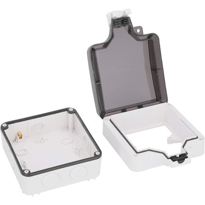 Boîtier étanche Pour Multiprise Et Câbles électriques Extérieurs - Protection Pluie, Neige, Poussière - Pour Jardin, Terrasse, Chantier