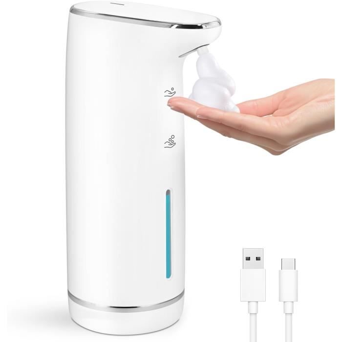 Distributeur De Savon Automatique Électrique - Capteur Sans Contact - 350 Ml IPX5 - Rechargeable USB - Pour Maison Et Pro
