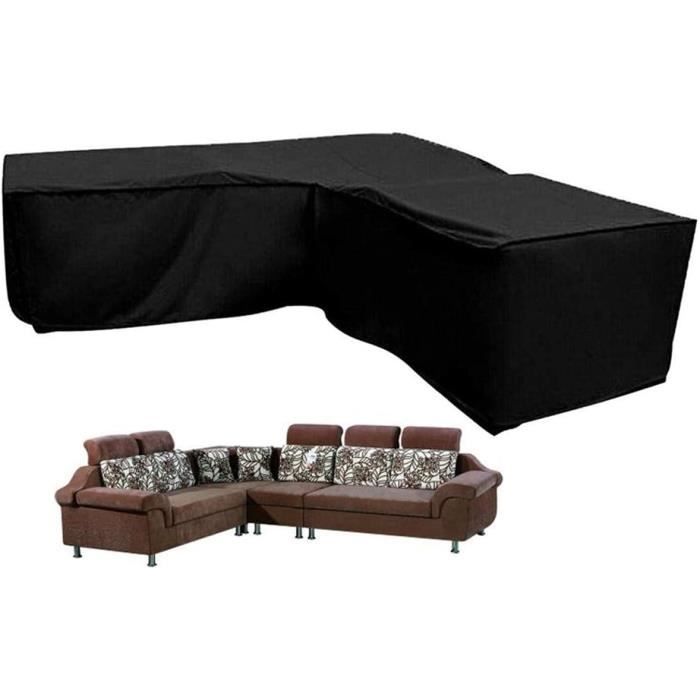 Housse Canapé d'angle de Jardin Étanche, Bâche de Protection Salon en Housse Canapé d'angle de Jardin Étanche, Bâche de Protection Salon en