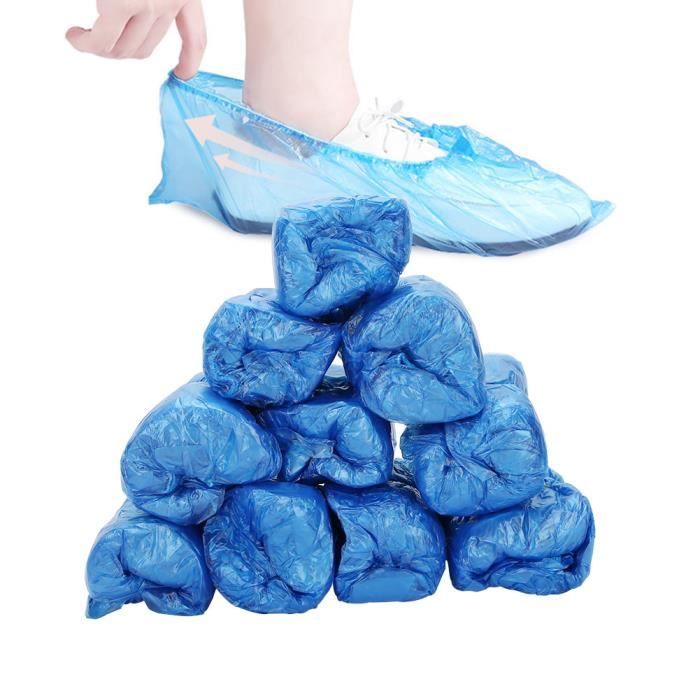 Surchaussures jetables Protection des couvre-chaussures jetables, nettoyage  des couvre-chaussures en plastique jetables antidérapant - - Cdiscount