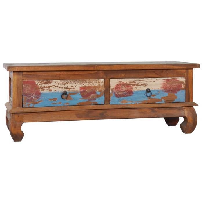 vidaXL Meuble TV 110x35x40 cm Bois de teck recyclé 289059