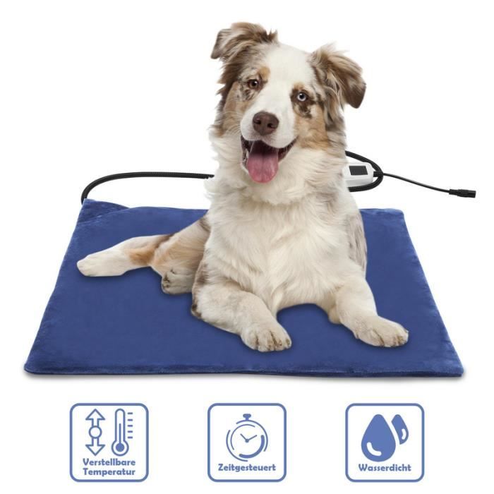 Tapis Chauffant Solaire Pour Chien Et Chat 43x43cm - Température Réglable, Antidérapant Et étanche