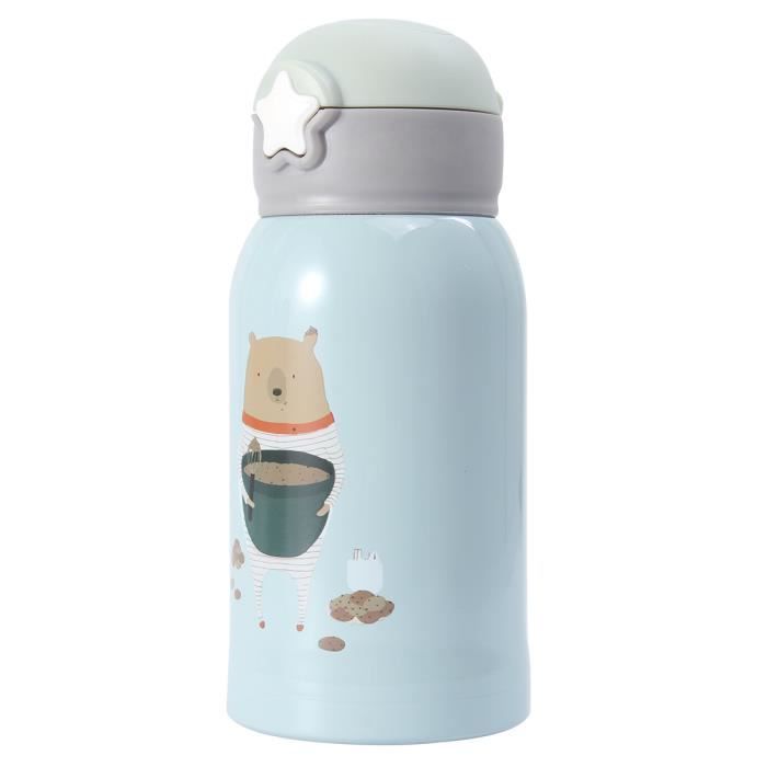 1 Pc Bouteille Thermique Paille Tissu Bouclier Vide Portable Enfants D Eau Bouteille Isotherme Bouteille Isolante Cdiscount Sport
