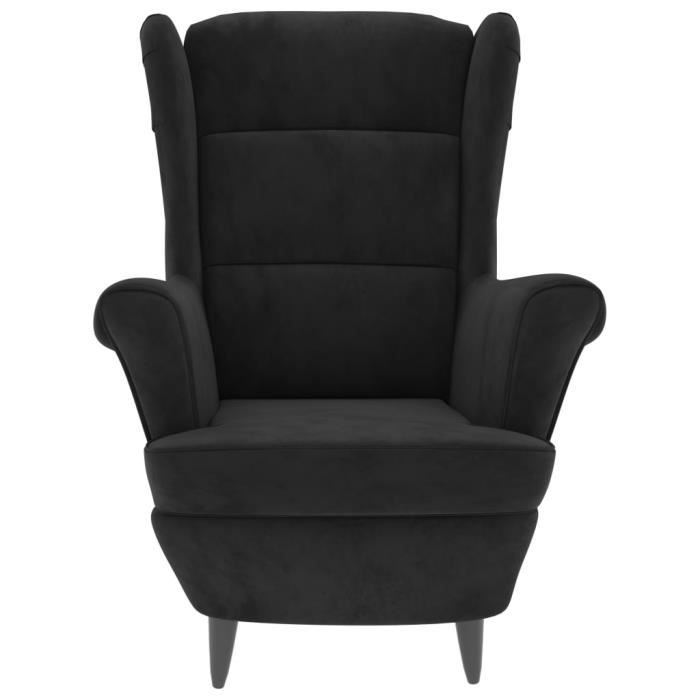 hua - fauteuils - fauteuil noir velours - yosoo - dx15766