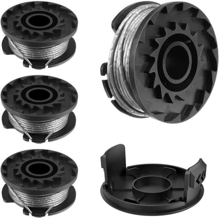 4 Rouleaux Bobine Fil Coupe-Bordure Compatible Bosch ART 23 26 EasyGrassCut - 1.6mm
