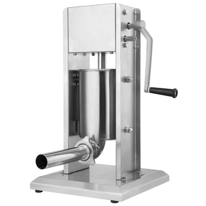 Machine à Saucisses Browin 3kg - Horizontal Acier Inox - 4 Entonnoirs - Fabrication Maison Charcuterie