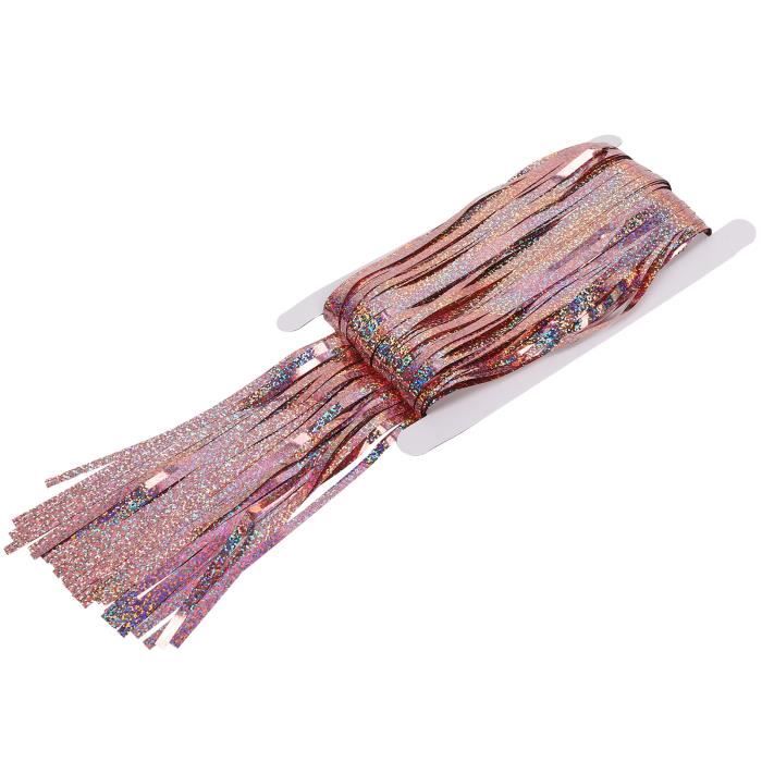 Disino 2 Pack Laser Or Rideau Métalliques de Franges Tinsel, 1x2m Frange de Feuille Rideau