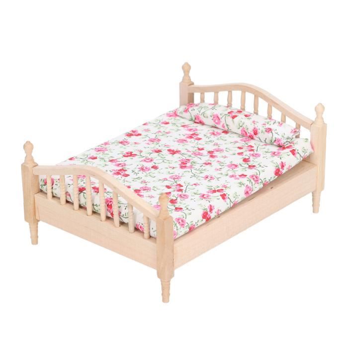 Rideau De Lit Miniature Pour Maison De Poupée 1:12 – Tissu Maille, 3 Couleurs (blanc, Rose, Beige), 7.5x8.5 Cm