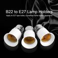 5Pcs Prise Support Adaptateur d'ampoule B22 mâle à E27 femelle conversion Socket Base lampe Douille électrique-1