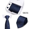 ORGANGONFAND Coffret cadeau cravate pour homme - Cravate de costume 3 pièces Cravate de mariage d'affaires-SB33-1