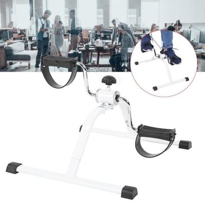 Pédalier D'exercice Portable - Pour Rééducation Alitée Ou Senior - Fitness Maison Au Lit Ou Fauteuil