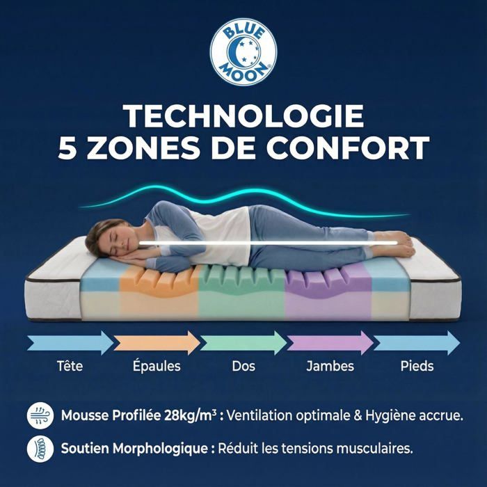 Matelas 70x140 En Mousse 15cm Confort Ferme