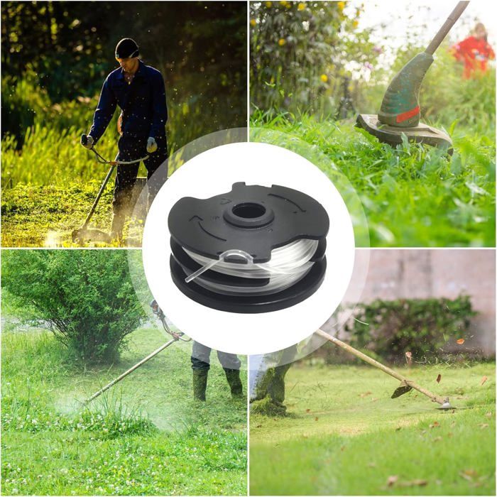 Lot De 4 Bobines Fil Débroussailleuse Parkside PRTA 20-Li - 1,65mm 8,3m Compatible Multi-Modèles